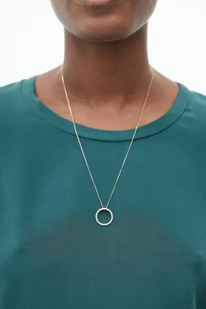 18k Gold & Diamond Ring Necklace