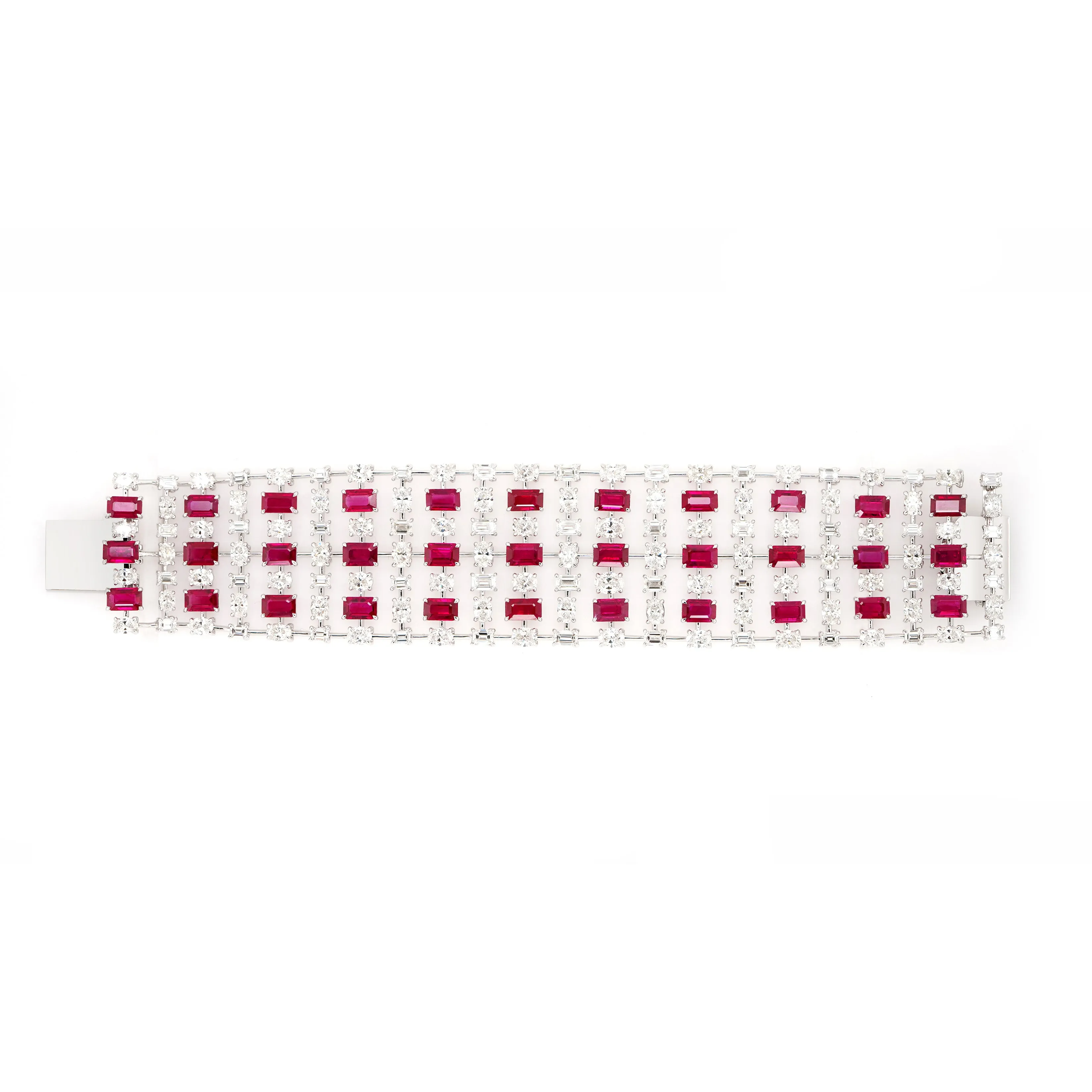 20.76 cts Burmese Ruby with Diamond Bracelet (ENQUIRE)