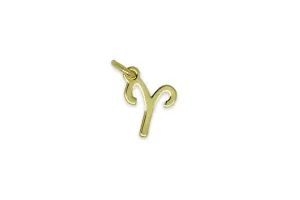 Aries Zodiac Gold Charm