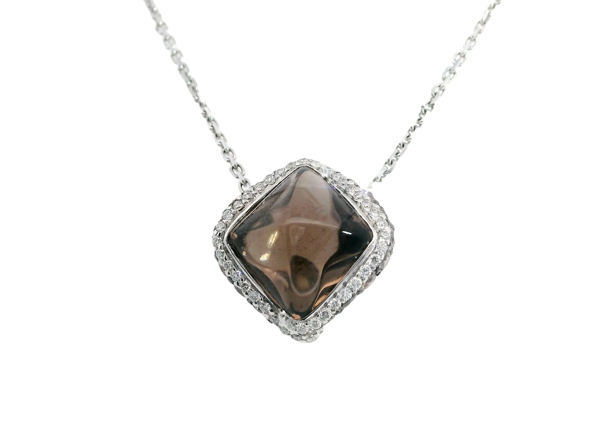 Chocolate Quartz Gemstone Necklace