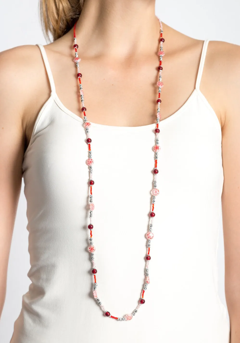 Dazzle Me Necklace (Ruby)