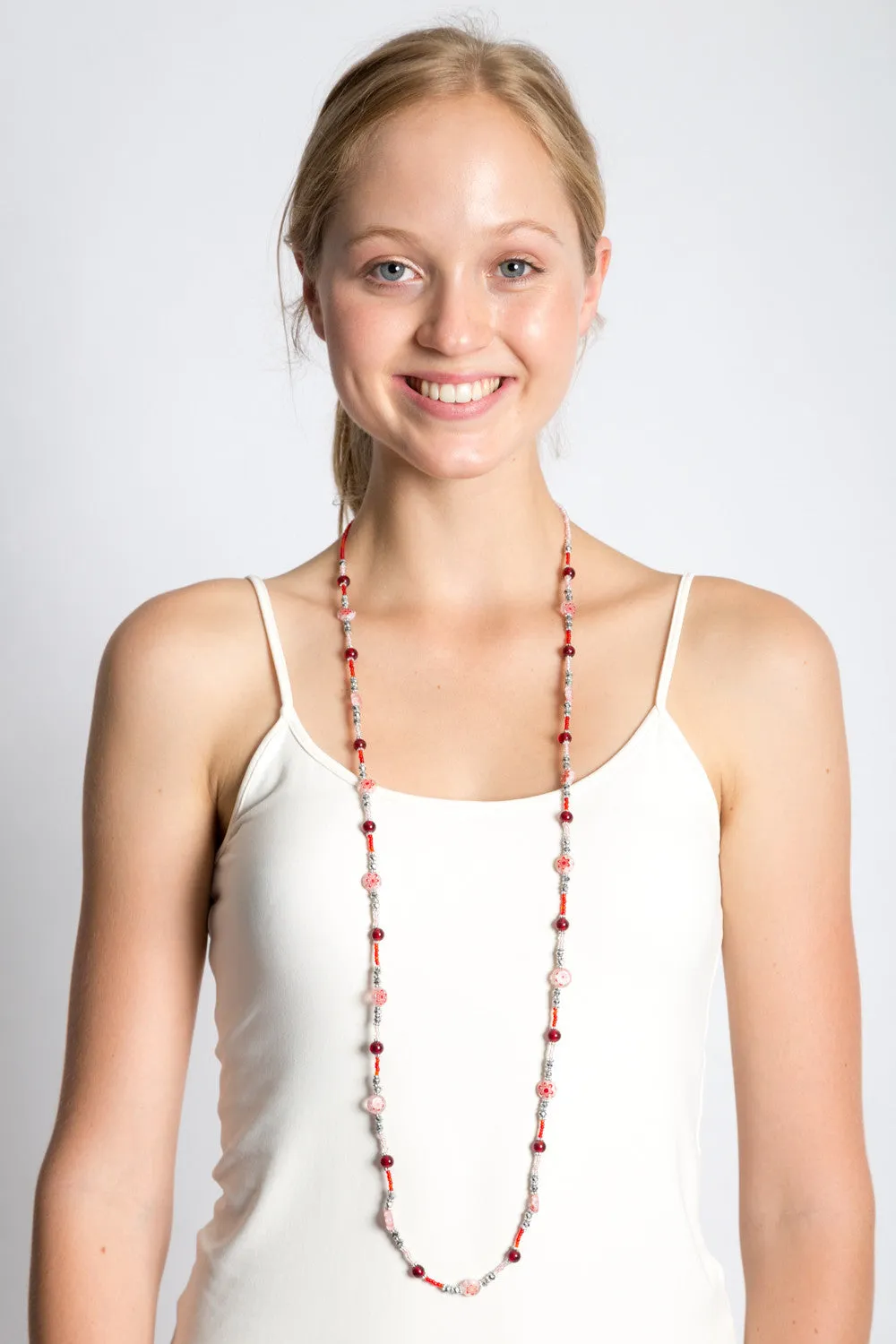 Dazzle Me Necklace (Ruby)