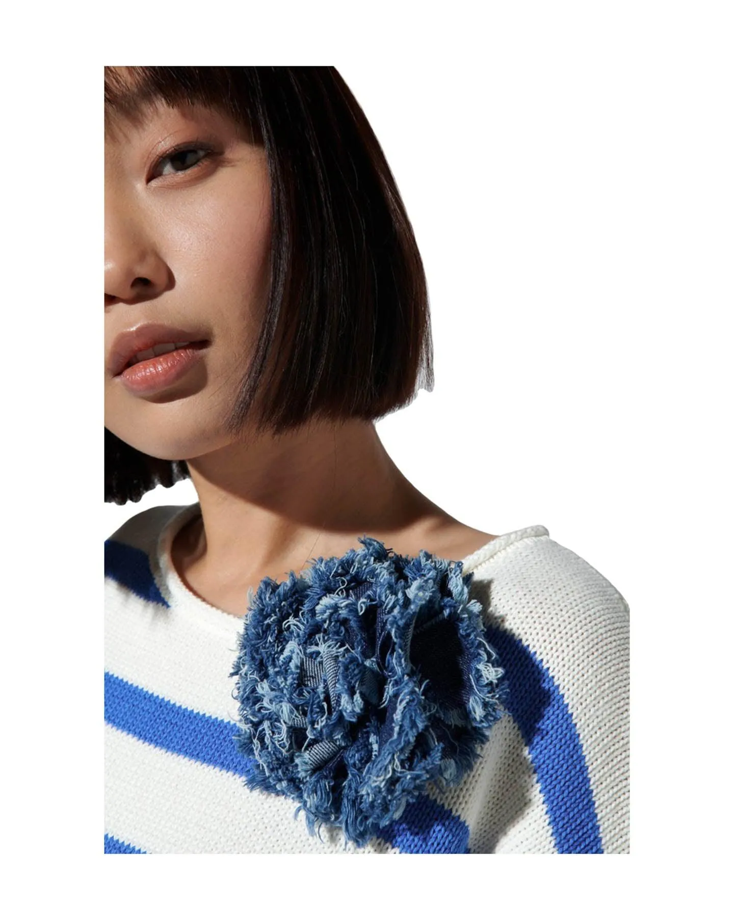 Denim Brooch