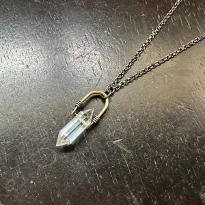 Double-Pointed Quartz Taliswoman Necklace #1