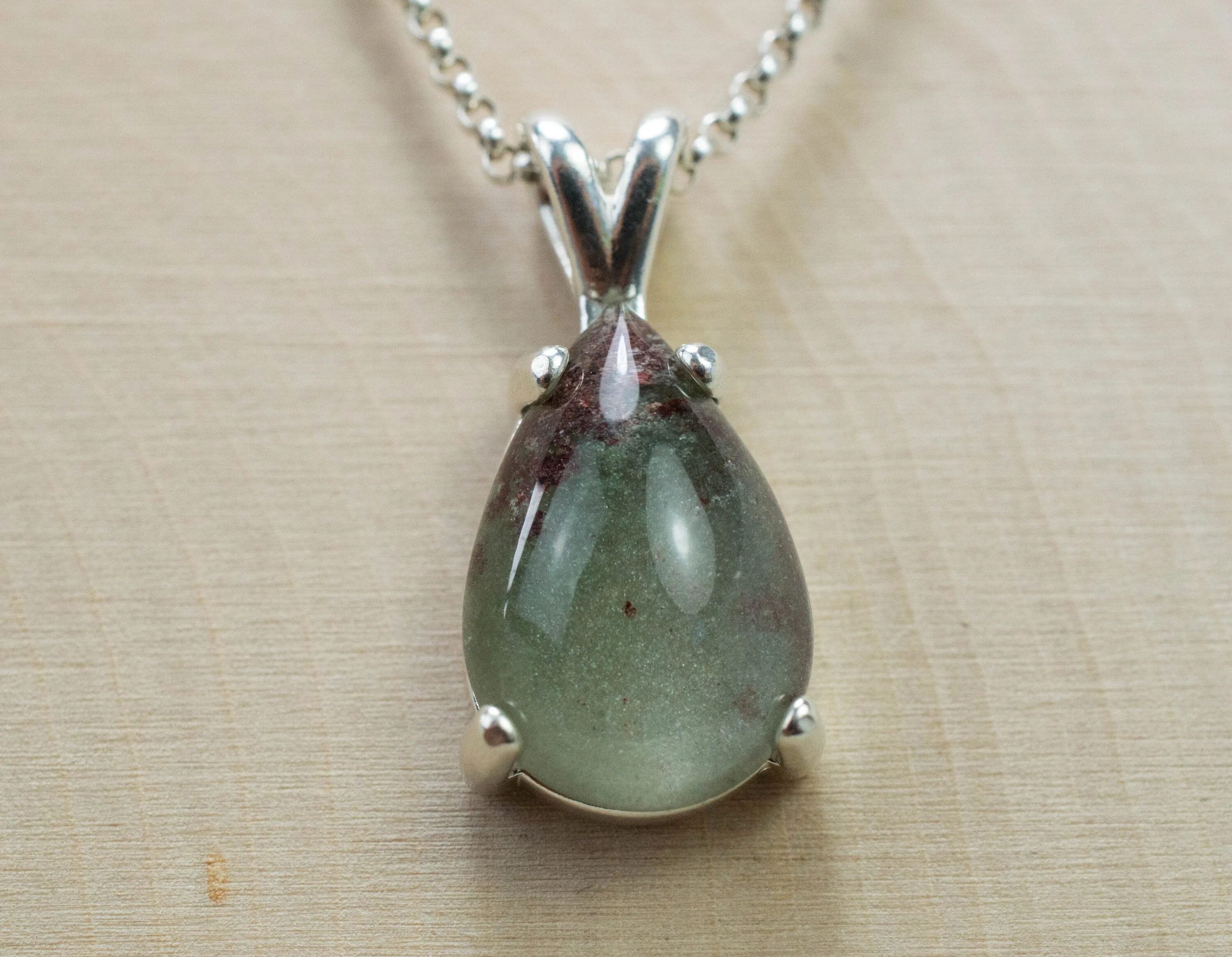 Garden Quartz Pendant, Natural Untreated Brazil Lodolite Quartz; 6.565cts