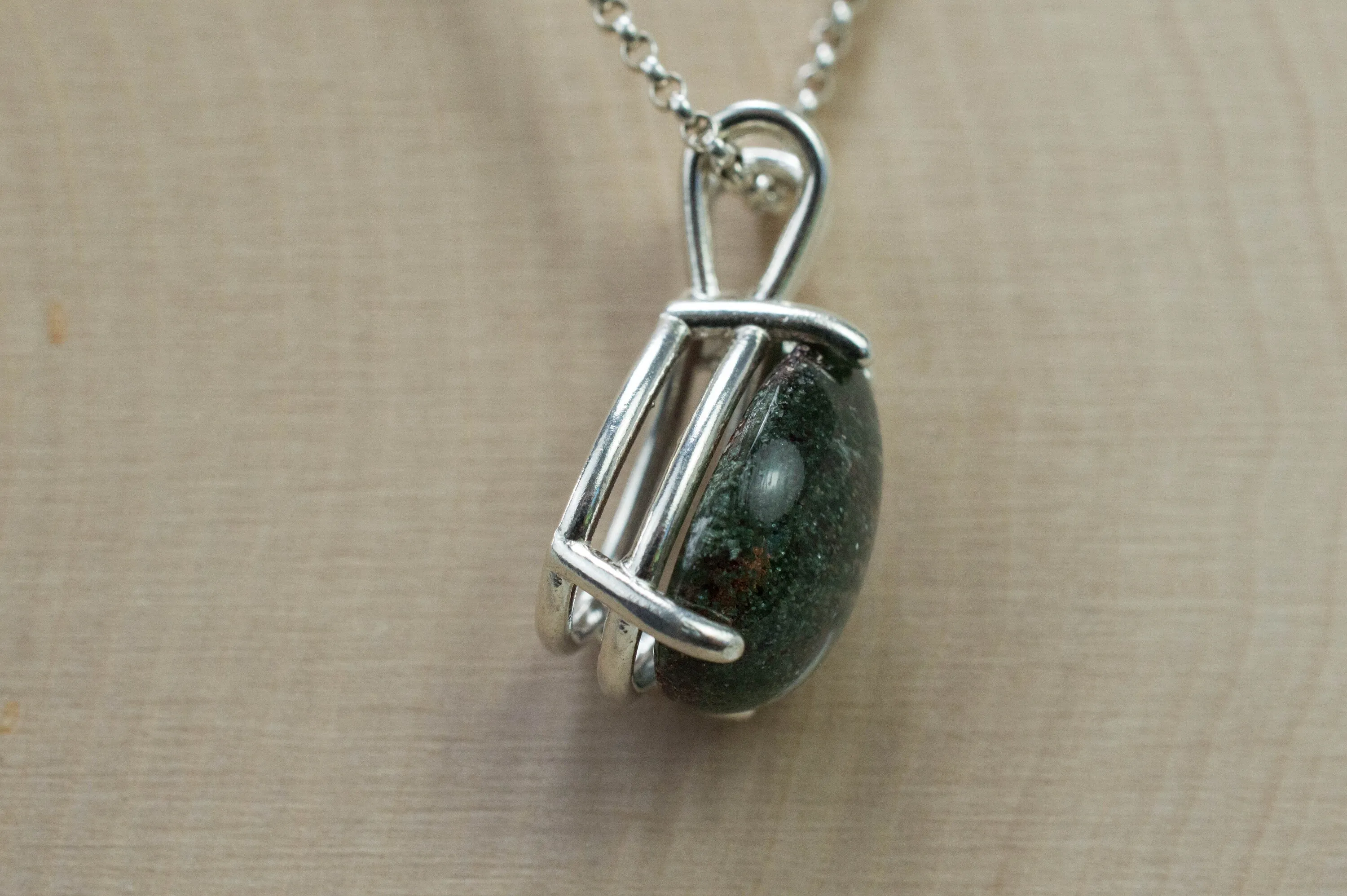 Garden Quartz Pendant, Natural Untreated Brazil Lodolite Quartz; 9.265cts