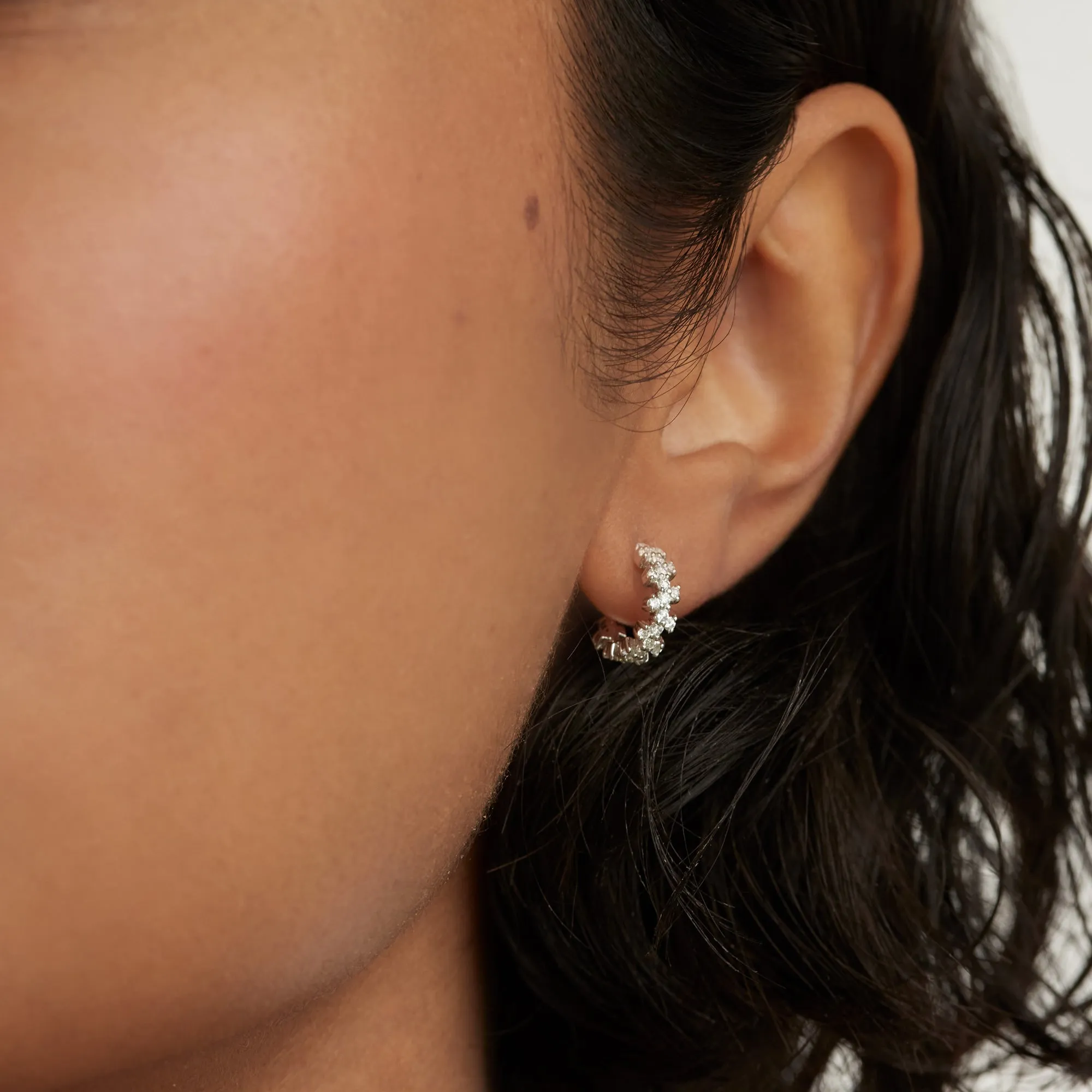 Little Crown Silver Earrings