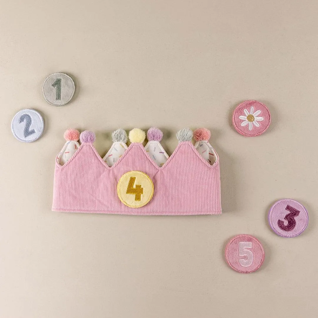 Little Dutch Birthday Crown With Numbers - Pink