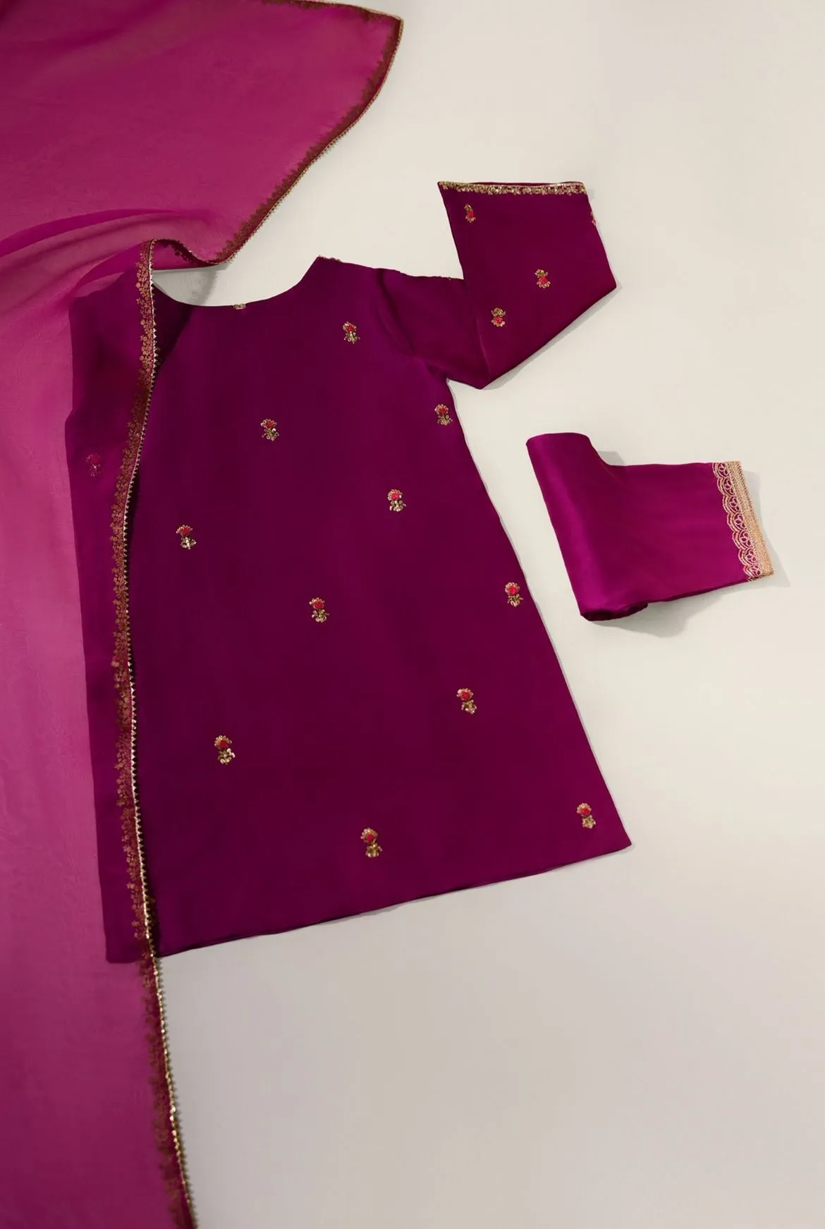 Magenta Shalwar Suit