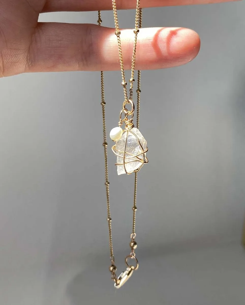 Raw Quartz Clarity Necklace