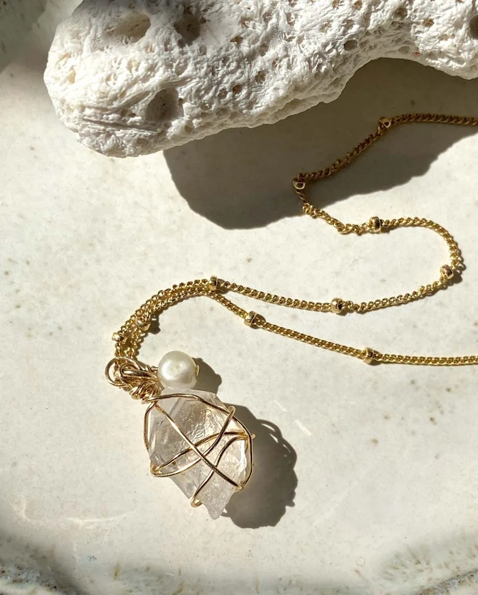 Raw Quartz Clarity Necklace
