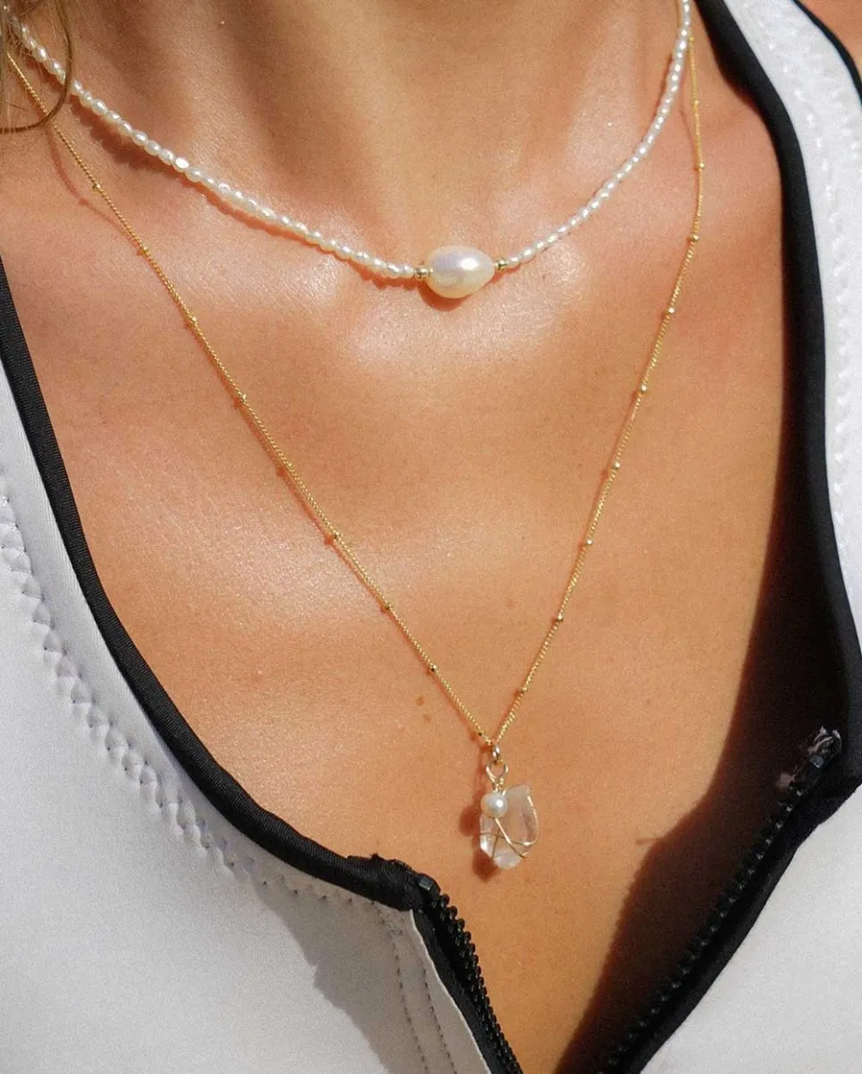 Raw Quartz Clarity Necklace