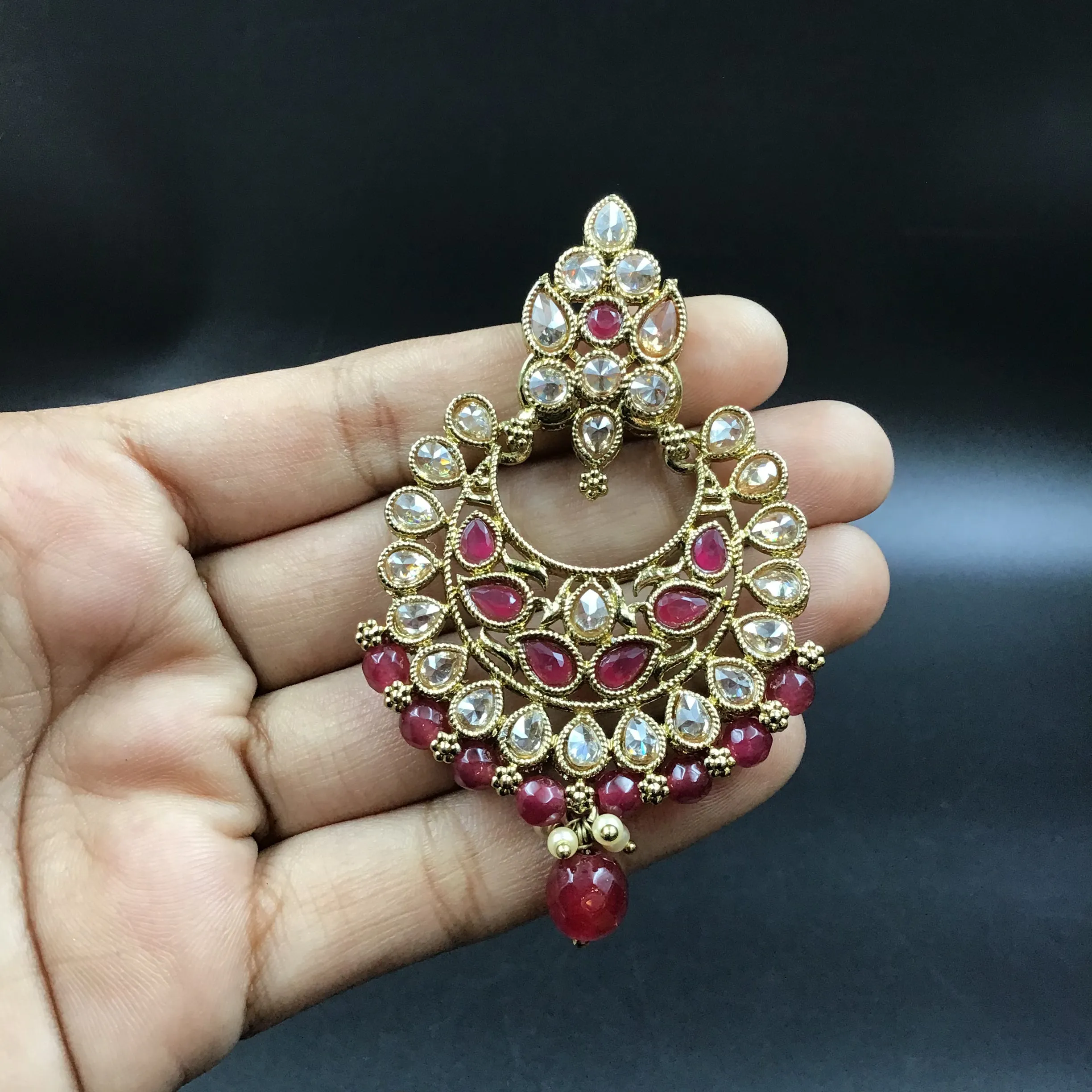 Ruby Antique Necklace Set 18145-5327