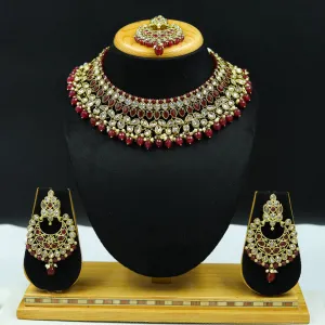 Ruby Antique Necklace Set 18145-5327