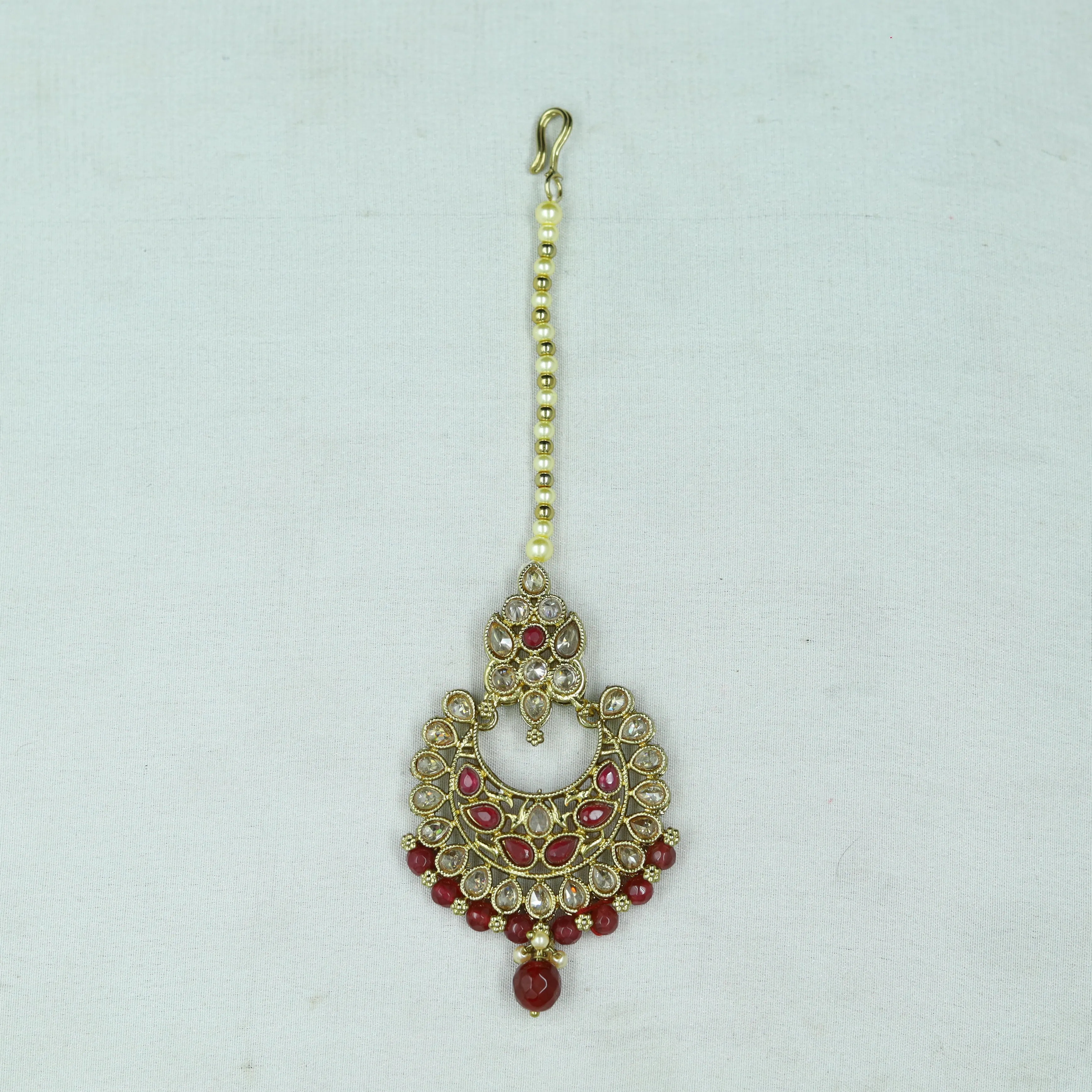 Ruby Antique Necklace Set 18145-5327