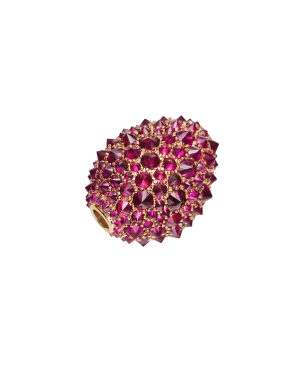 Ruby Touchstone Clasp | Rubies and Yellow Gold