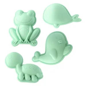Scrunch Sand Moulds - Spearmint (Frog Set)