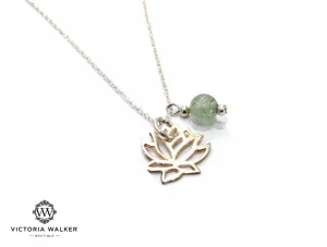 Silver Lotus Necklace