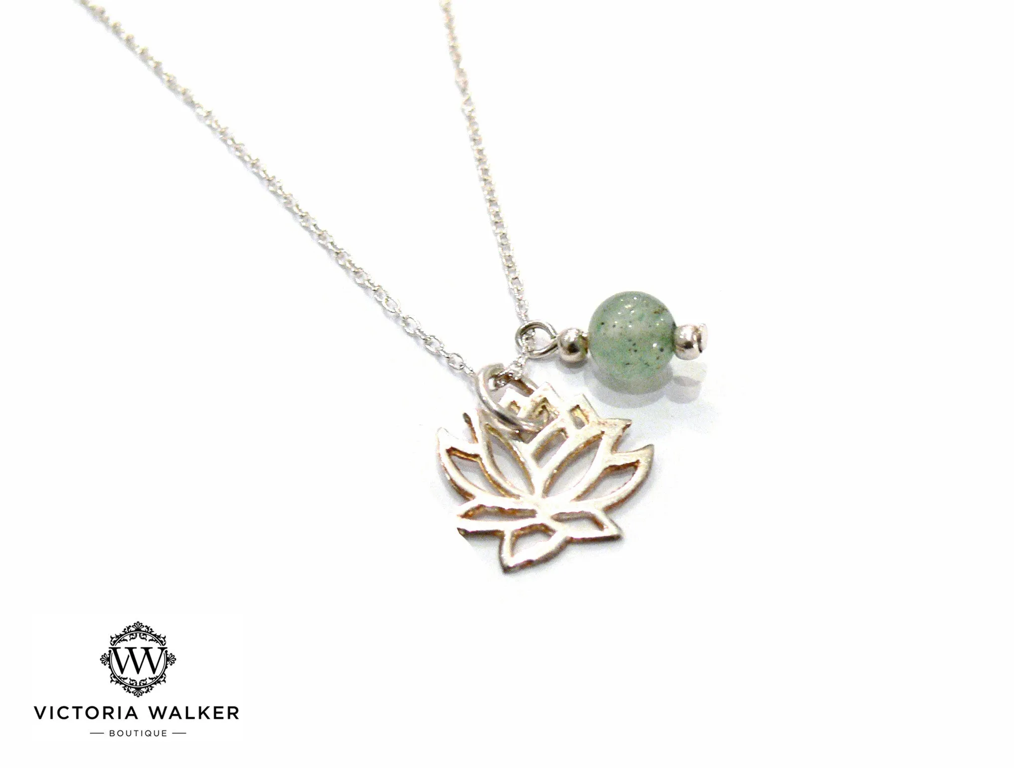 Silver Lotus Necklace
