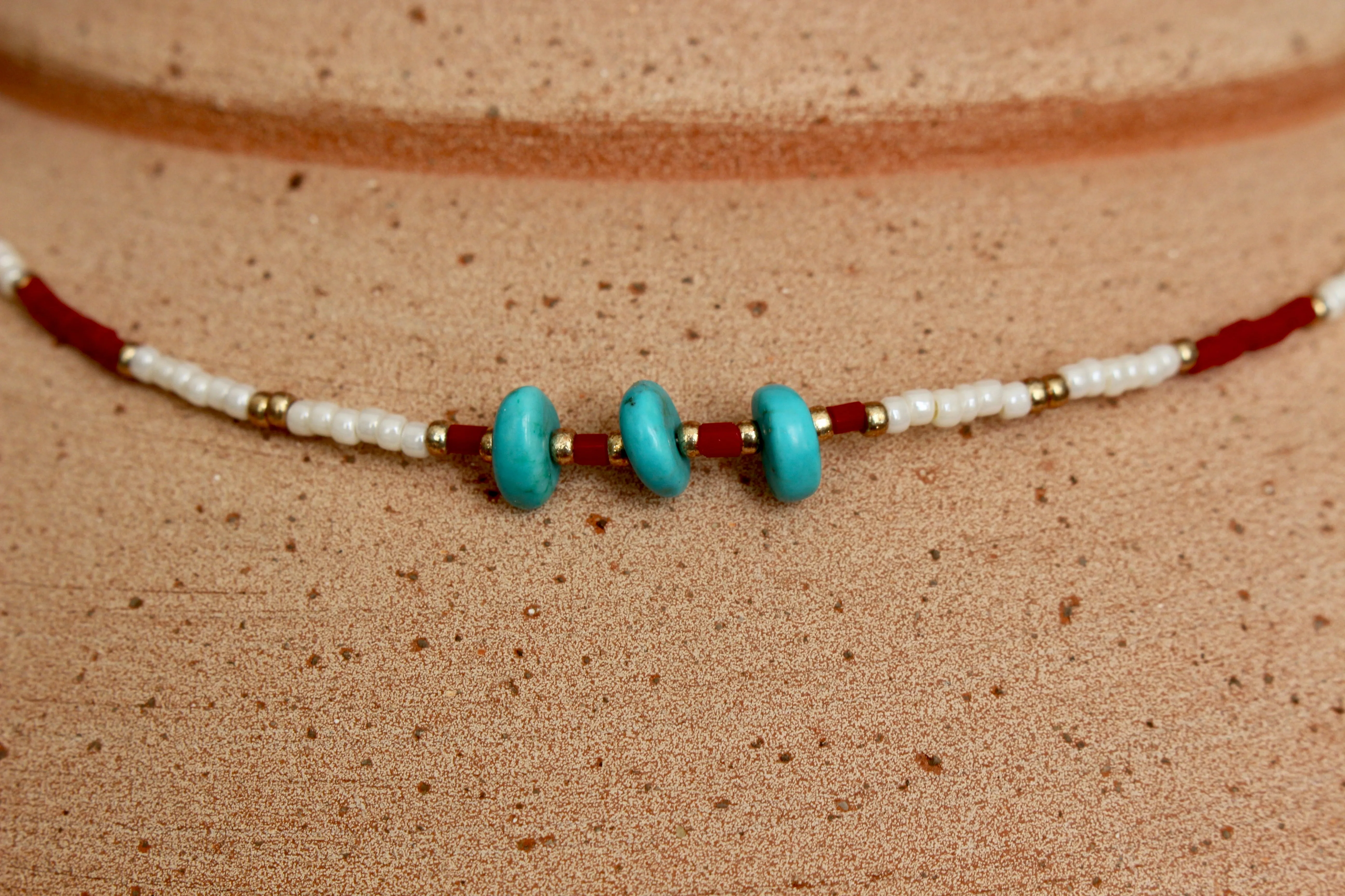 Starry Red Necklace