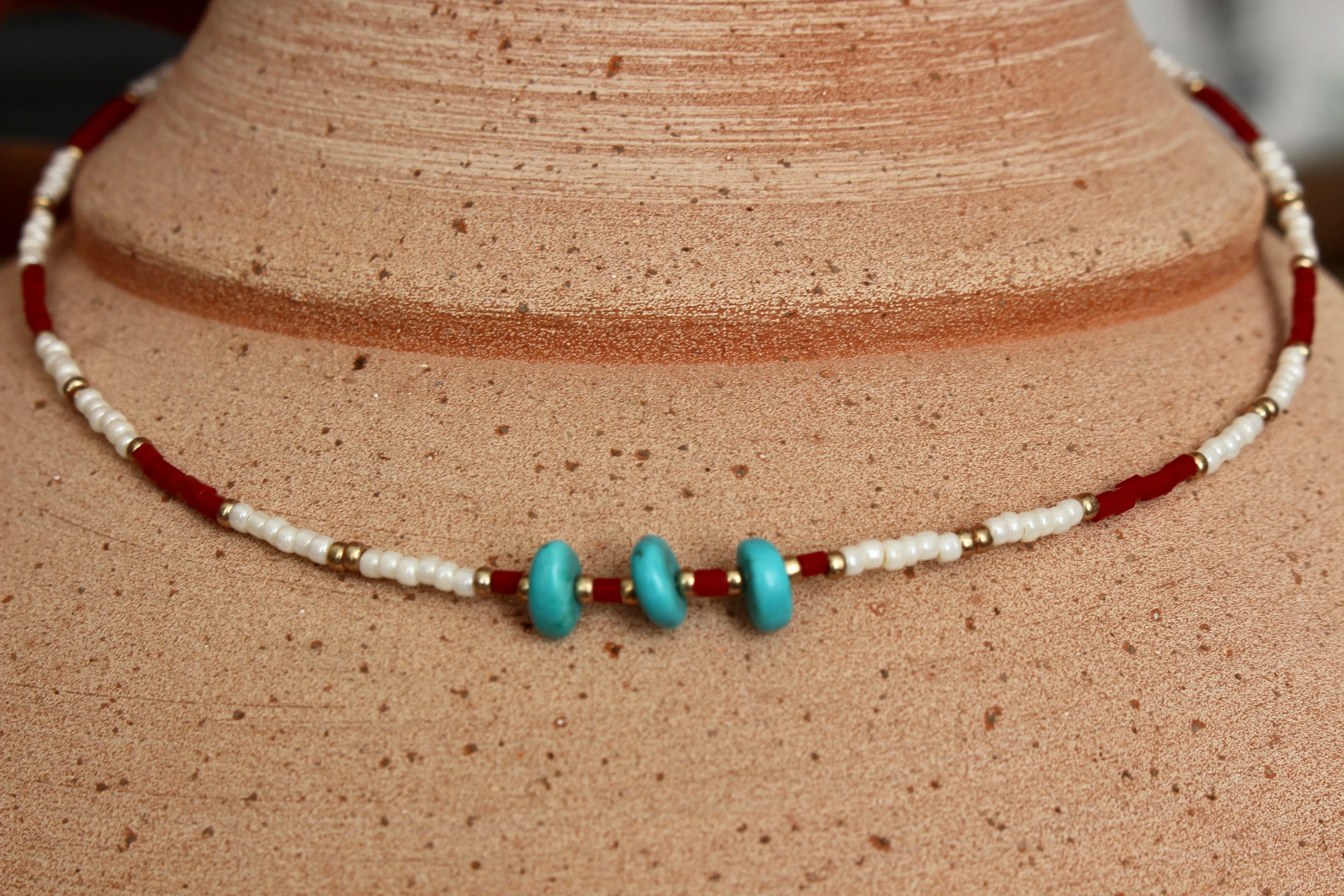 Starry Red Necklace
