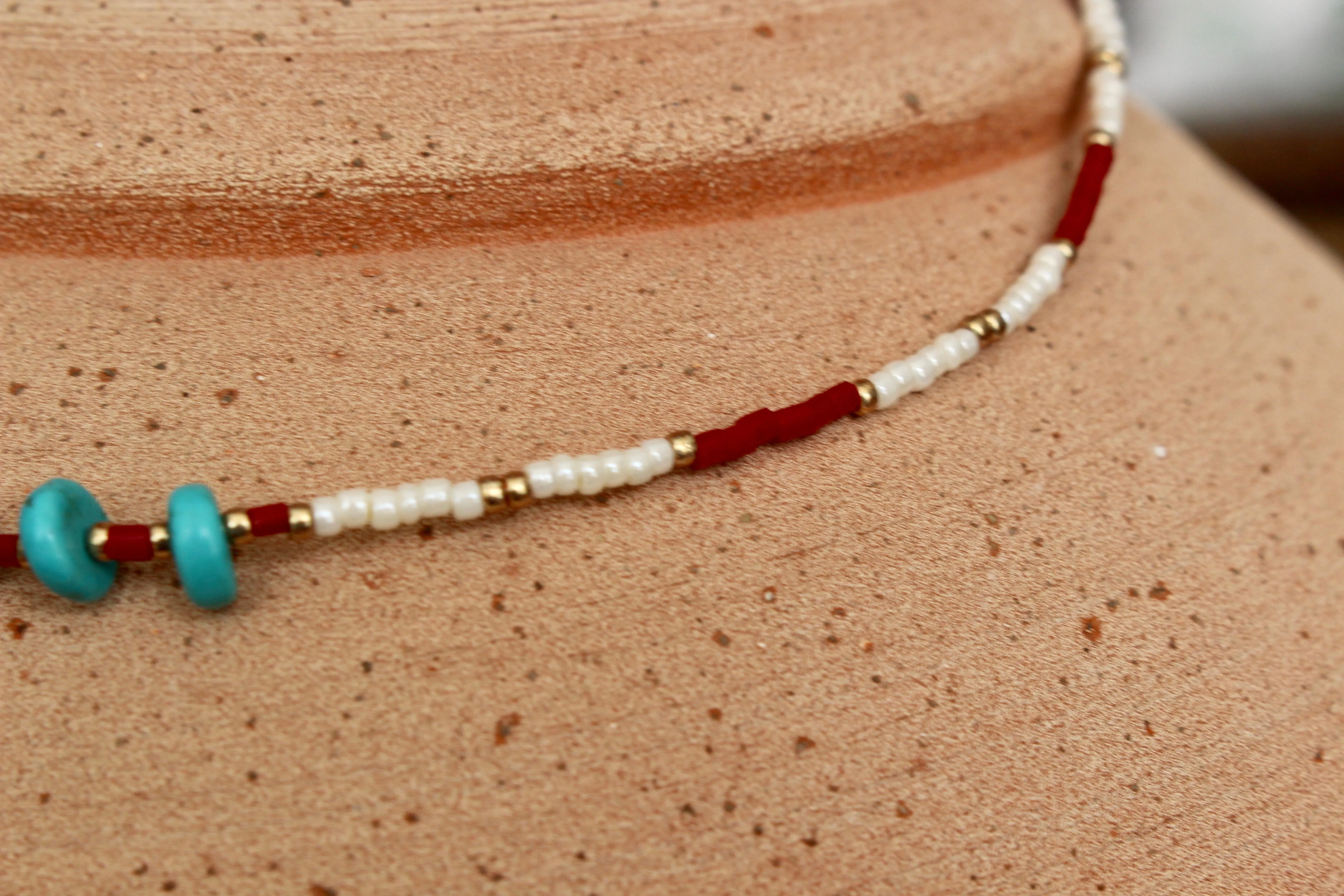 Starry Red Necklace