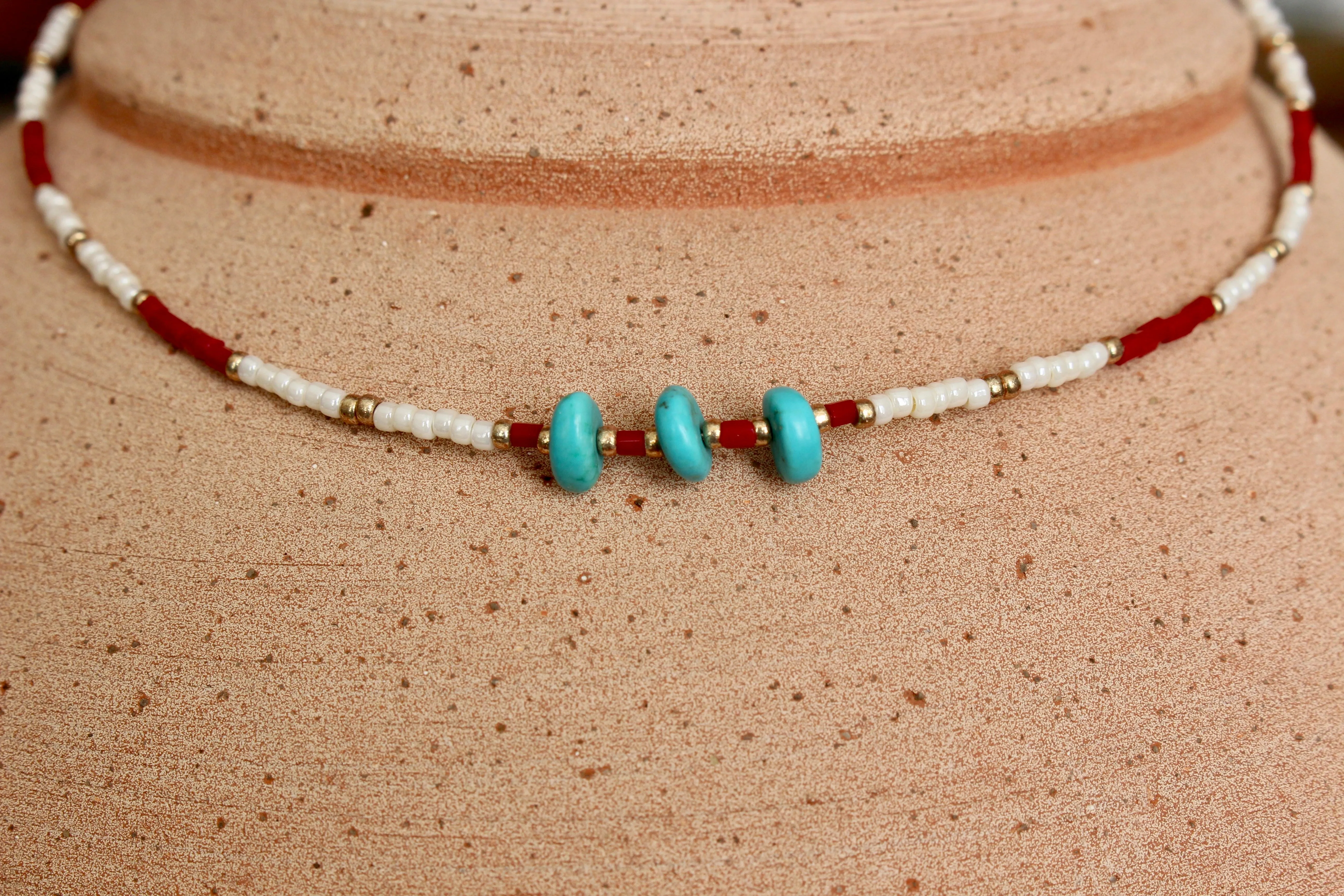 Starry Red Necklace