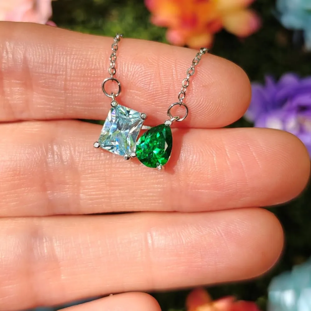 The Aurora - Custom Toi et Moi Necklace