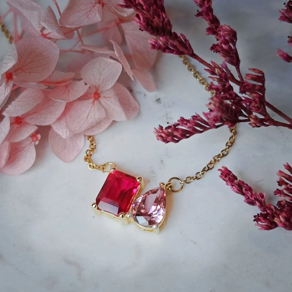 The Aurora - Custom Toi et Moi Necklace