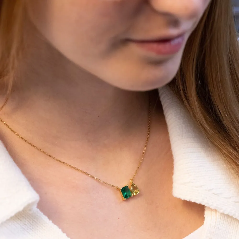 The Aurora - Custom Toi et Moi Necklace