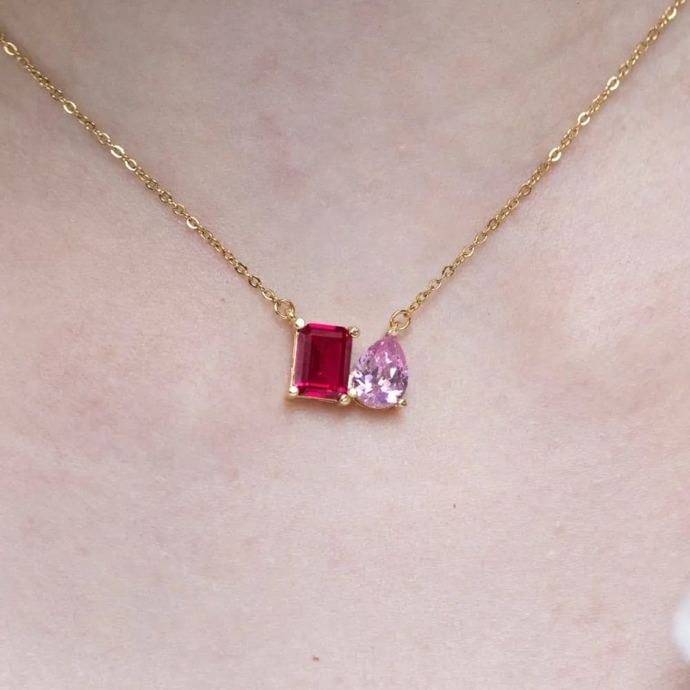 The Aurora - Custom Toi et Moi Necklace