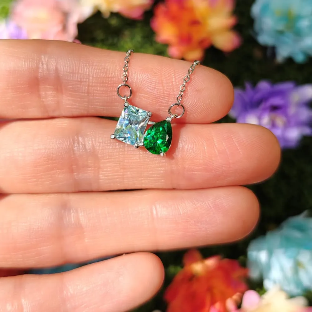 The Aurora - Custom Toi et Moi Necklace