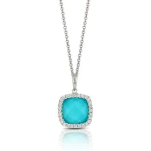 Turquoise and Diamond Necklace