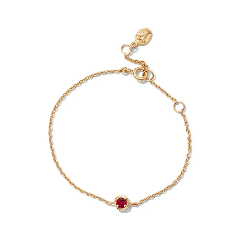 Winkie Bracelet, Ruby, Gold