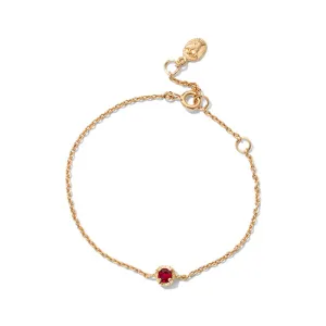 Winkie Bracelet, Ruby, Gold