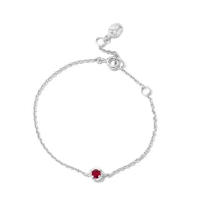 Winkie Bracelet, Ruby, Silver